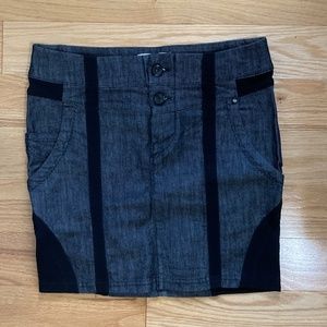 Diesel black denim mini skirt- size 26 - stretch
